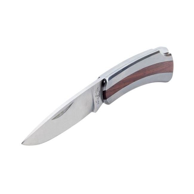 Klein® 7-Inch Stainless Steel Pocket Knife with Lockback and Wood Handle - Image 6