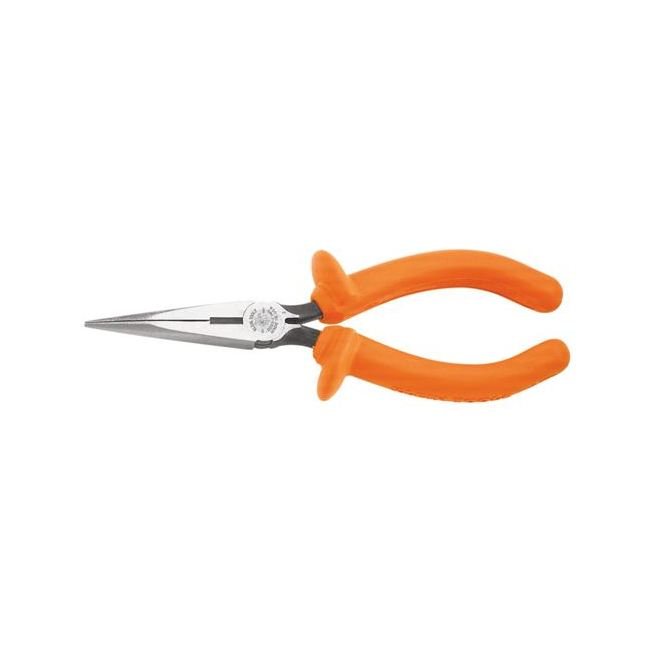 Klein® 7-Inch Insulated Long Nose Side-Cutting Pliers - Image 1
