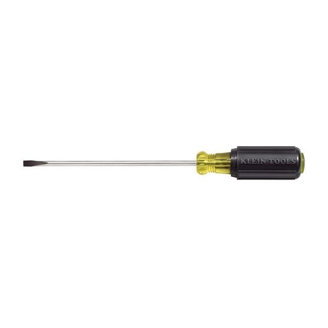 Klein® 3/16 in. Cabinet Tip 10 in. Shank Screwdriver - Cushion-Grip Handle - Image 1