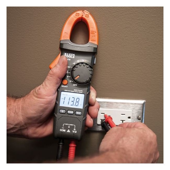 Klein® Tools Digital Clamp Meter with Auto-Ranging Temperature Measurement - Image 6