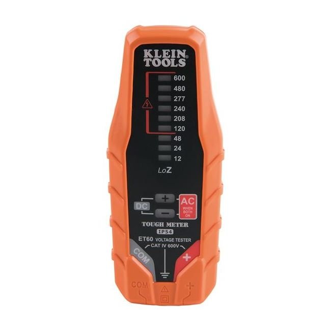 Klein Solid-State AC/DC Voltage Tester - LED Display, CAT IV 600V, No Batteries Required - Image 4