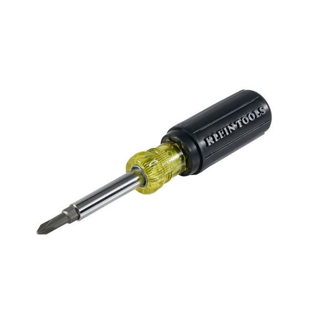 Klein® 5-in-1 Screwdriver/Nut Driver - 4 in. Shank, 7-3/4 in. Length - Image 2