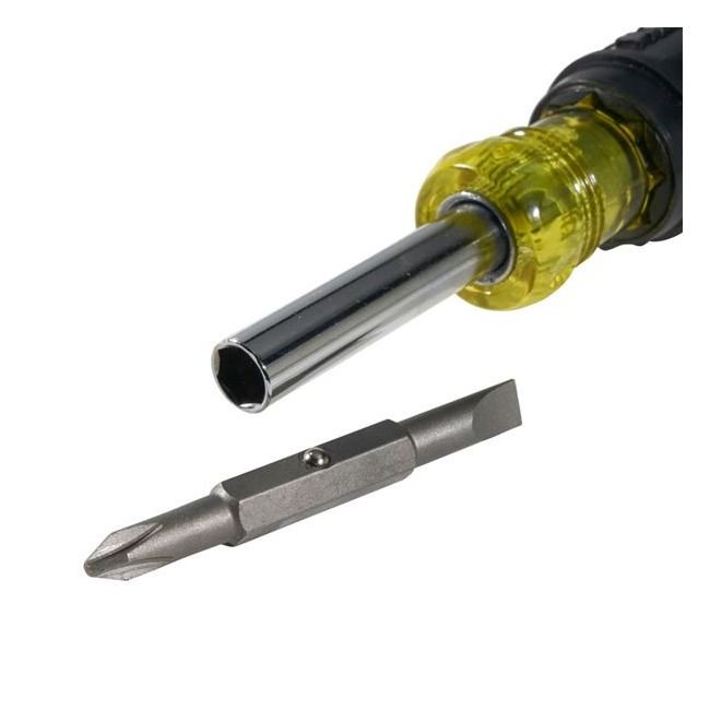 Klein® 5-in-1 Screwdriver/Nut Driver - 4 in. Shank, 7-3/4 in. Length - Image 4