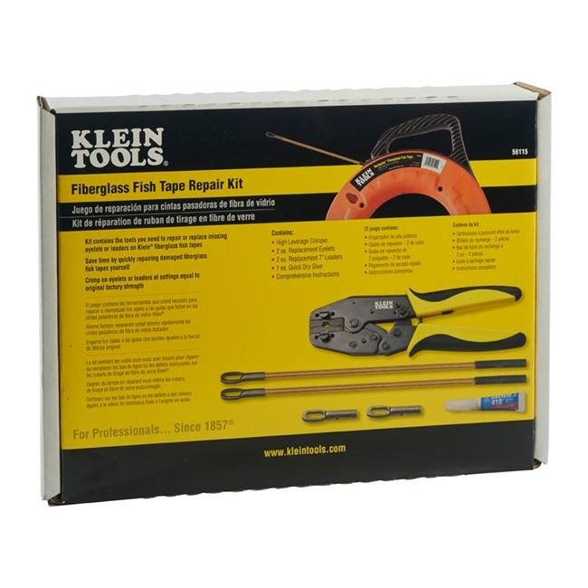 Klein® Fiberglass Fish Tape Repair Kit with Crimper - Image 2