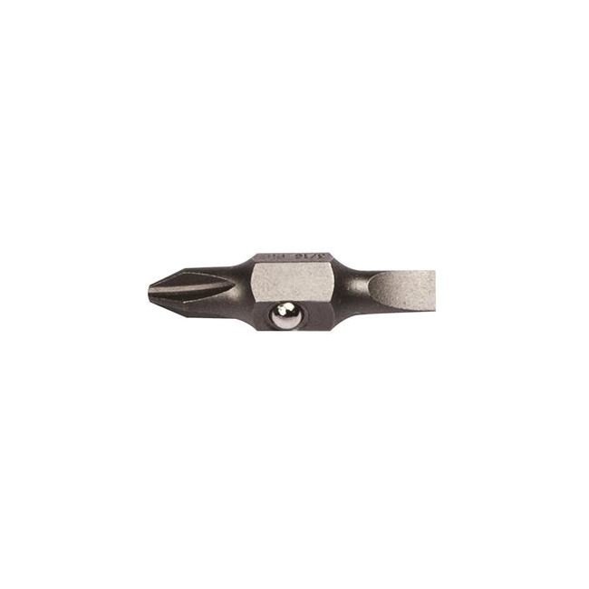 Klein® Stubby Replacement Bit Set - Phillips #2 & Slotted 3/16 in. - Image 1