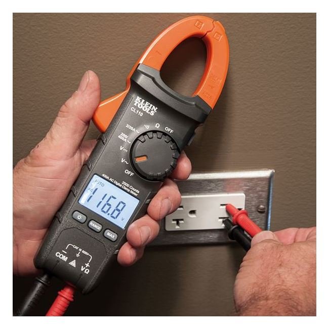 Klein® 400A Auto-Ranging Digital Clamp Meter for AC - Image 6