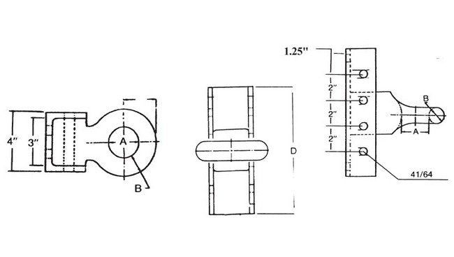 Adjustable Forged Eye Assembly with Formed Steel Channel - Image 2