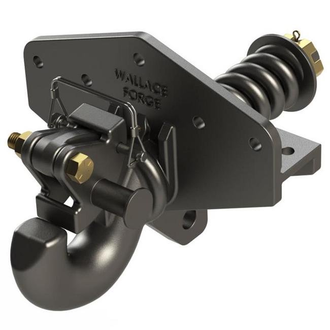 Heavy Duty Pintle Hook 15-Ton Swivel with Spring Cushion - Image 1