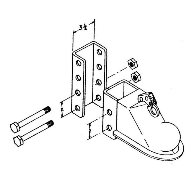 Adjustable Ball Coupler 2-5/16" 3-Position - Image 3
