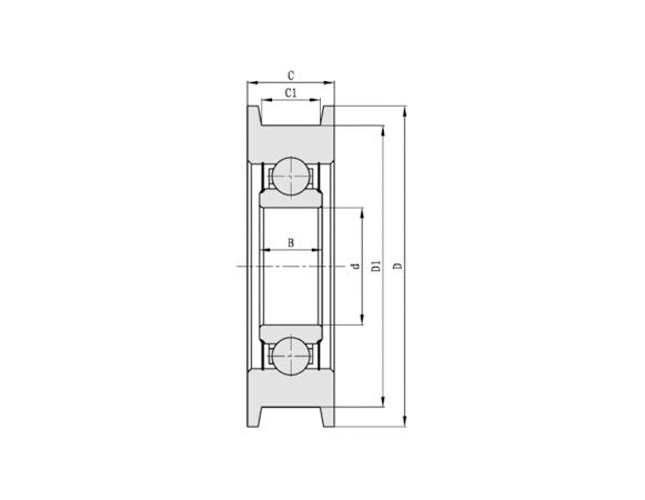 Chain Pulley Single Row Deep Groove Ball Bearings - Image 2