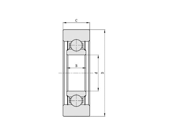 Mast Roller Single Row Deep Groove Ball Bearings - Image 2