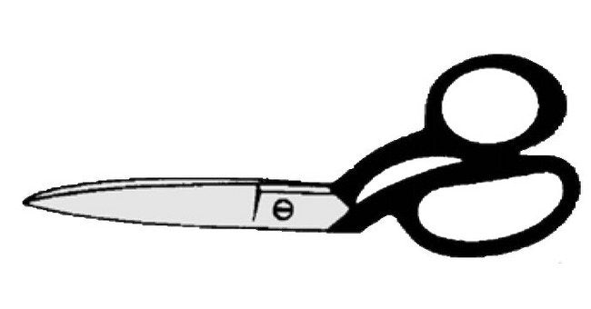 M420-10LH 10in Left Hand Bent Trimmer Knife Edge - Image 1