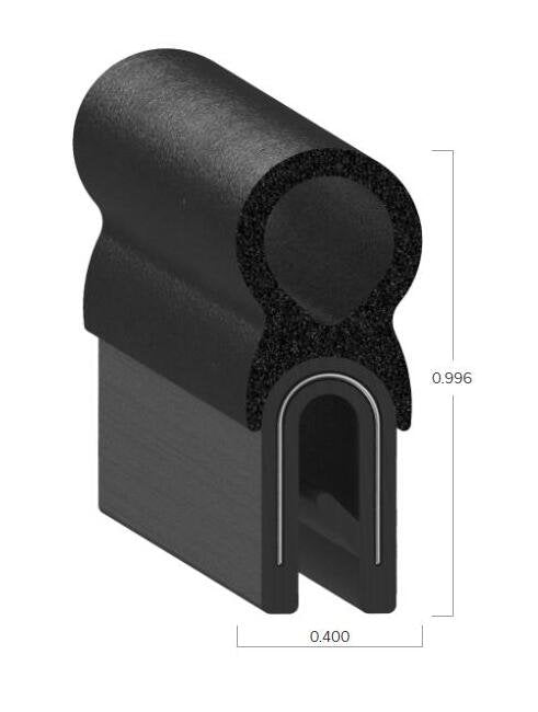 Uni-Grip 0.400x0.996 Trim Seal for Institutional and Consumer Use - Image 2