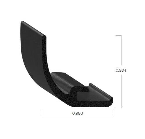 Uni-Grip 0.980x0.984 in Truck Cap Rubber Flap Seal - Image 2
