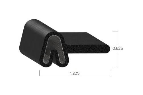 Uni-Grip 1.225in x 0.625in Truck Cap & Rubber Flap Seal - Image 2