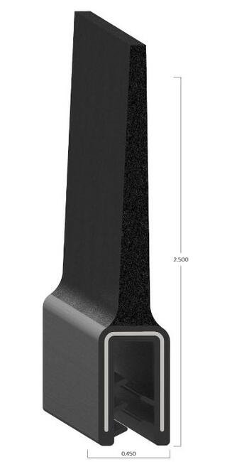 Uni-Grip 0.450 in x 2.500 in Truck Cap Rubber Flap Seal - Image 2