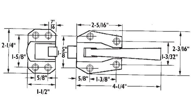 Stainless Steel Refrigerator Latch Lock - Image 2