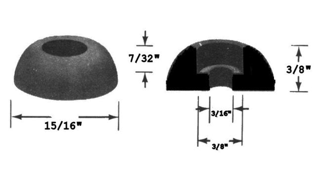 Heavy-Duty Rubber Bumper with Washer - Image 2