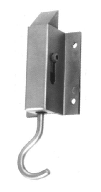 Truck Hardware Latch Bolt Offset - 1/2" Offset, Zinc Plated - Image 1