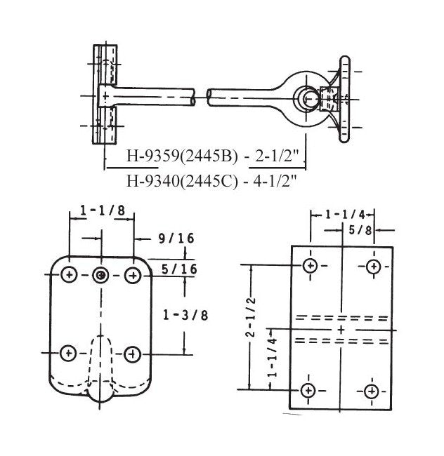 Heavy-Duty Zinc Door Holder - 2-1/2 Inch - Image 2