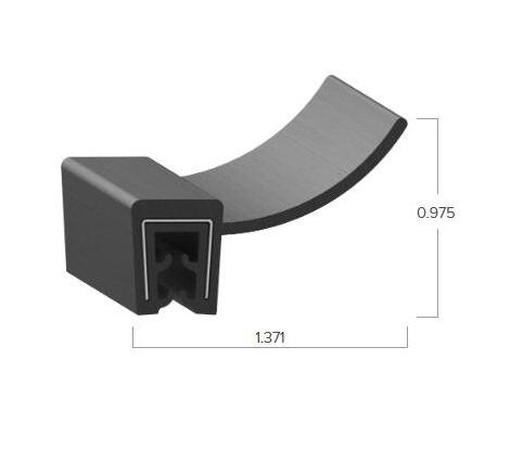 Uni-Grip 1.371in Width Rubber Flap Seal for Trucks - Image 2