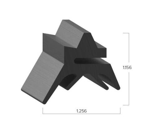 Uni-Grip 1.256" x 1.156" Truck Cap Rubber Flap Seal - Image 2