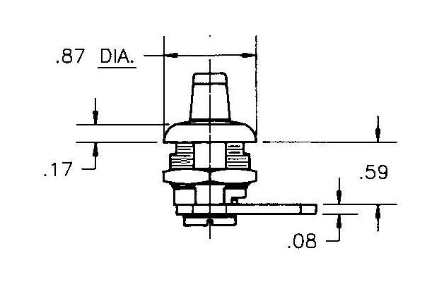Quarter-Turn Cam Lock - Straight - Model A - Image 3