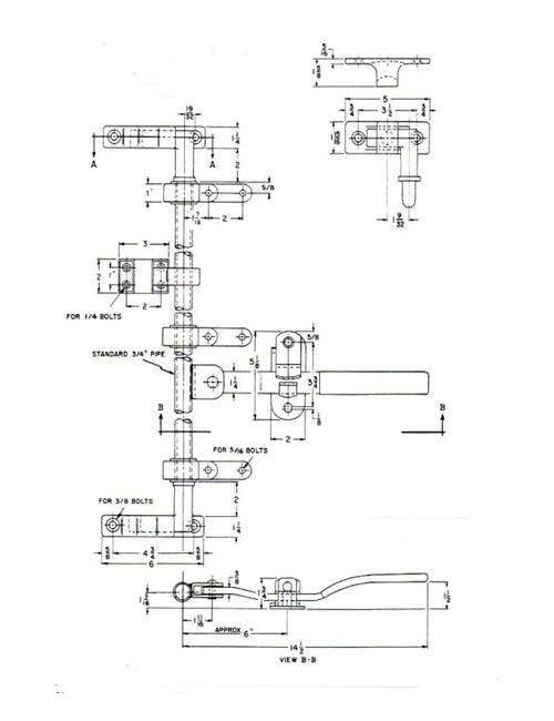 Universal Three-Point Truck Door Lock with Frost-Breaking Cam Action - Image 2