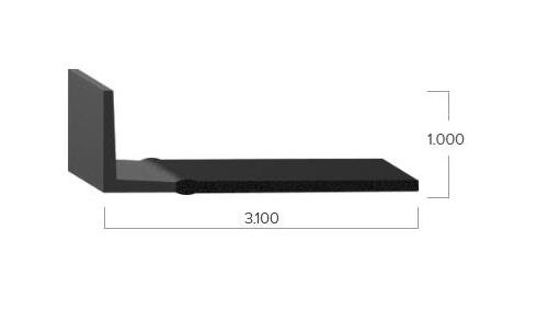 Uni-Grip 3.100in Width Rubber Flap Seal for Trucks & RVs - Image 2