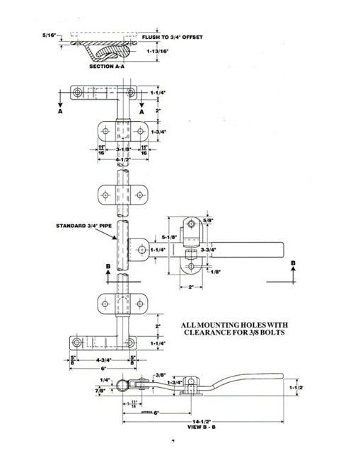 Universal Cam Type Door Lock with Narrow Keepers - Image 2