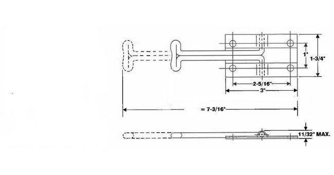 Hold Tite 6-inch Stainless Steel Male Door Section - Image 2
