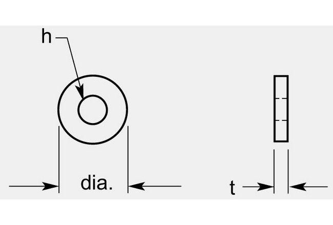 Precision Round Negative with Hole Set, 0.0775 / 0.0825 in Thickness - Image 1