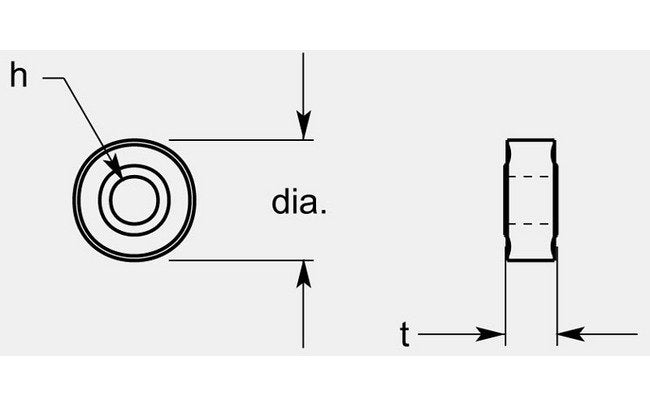 R1 Chipbreaker Utility Round Negative Turning Blank, 0.256 / 0.262 in - Image 1