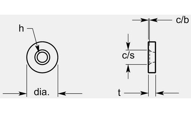 ISO Style Round Negative Turning Blank, Thickness 0.105-0.111in - Image 1