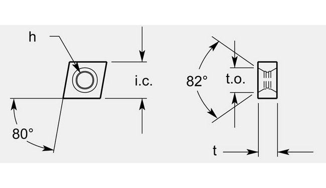 Precision Diamond Negative Turning Blank with Double Countersink, 0.261 / 0.267 in - Image 1