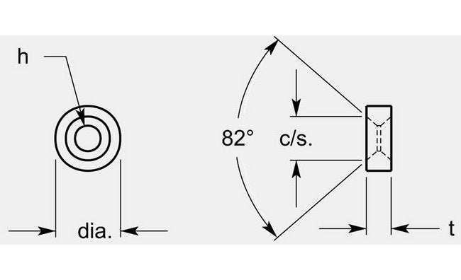 Industrial Grade Round Negative Turning Blank with Hole, 0.198 / 0.206 in Thickness - Image 1