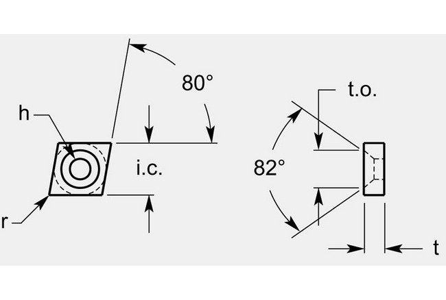 High-Performance Diamond Negative Turning Blank with Countersink - Image 1