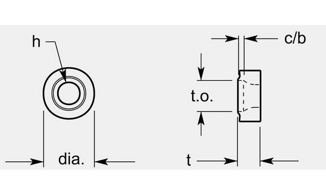 ISO Round Negative Chipbreaker with Thickness 0.169 / 0.175 in - Image 1