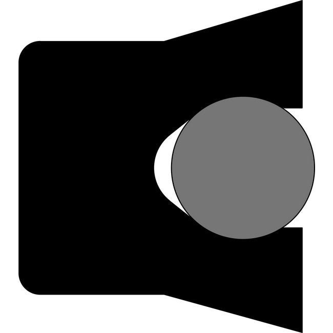 Standard Style Loaded U-Cup Seal - 2-1/8" ID, 2-1/2" OD, 3/16" H - Image 1