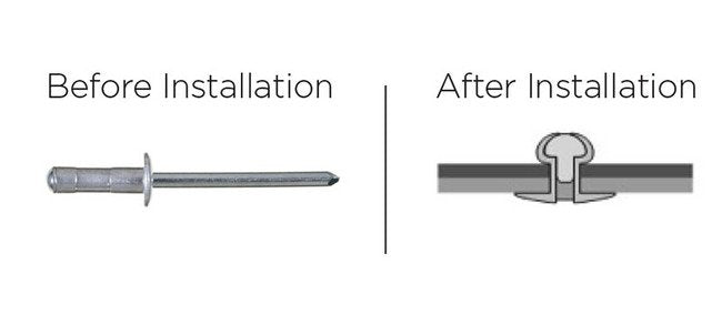 U-Fix 4.0mm Aluminum Steel Dome Head Rivets - Image 2