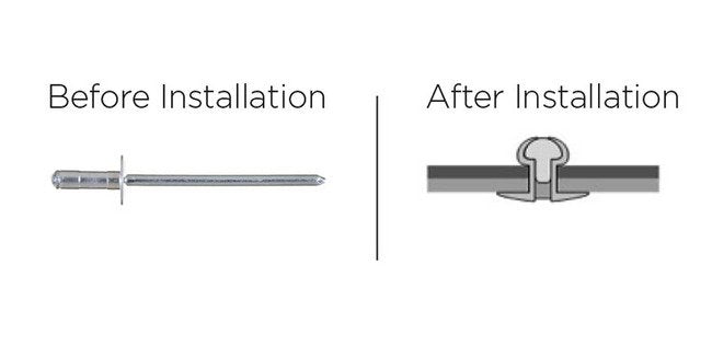 U-Fix Large Head Aluminum Steel Rivet 3.2mm x 11.1mm - Image 2