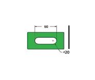 High-Performance Yellow Urethane Die Pad with Steel Retainer, B10050H-60A - Image 1