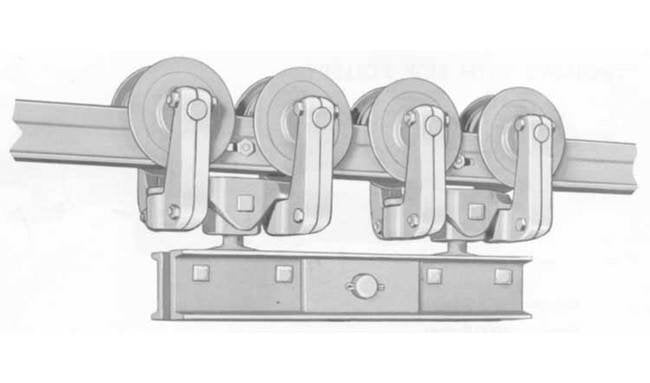 US Monorail 4000 lb Eight Wheel Trolley - Image 1