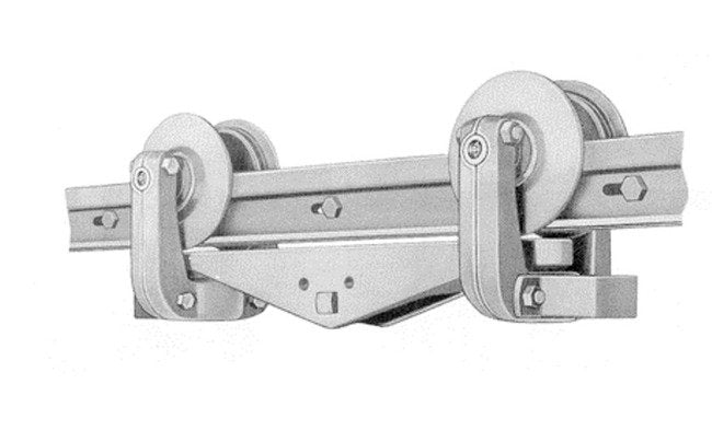 US Monorail 2000 lb Capacity Four Wheel Trolley - Image 1