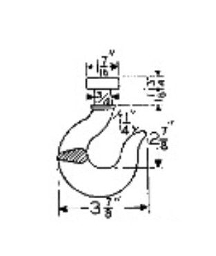 US Monorail 1/2 Ton Capacity Trolley Load Hook - Image 2