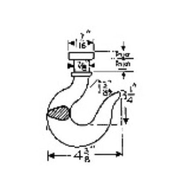 US Monorail 1-1/2 Ton Capacity Trolley Load Hook - Image 2