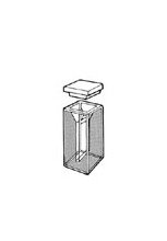 IR Grade Silica UV-VIS Micro Cell 20mm Lightpath - Image 1