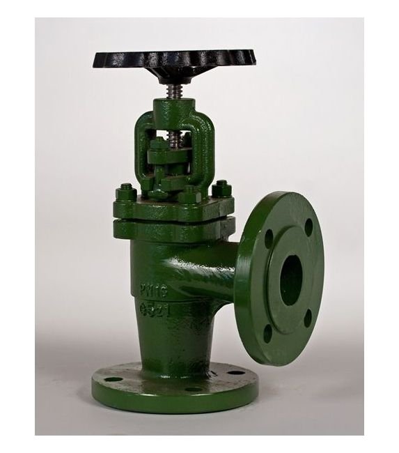DIN PN16 Cast Iron Angle SDNR Valve - Image 3