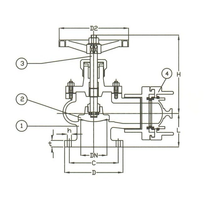 Bronze Fire Hose Valve - Angle Pattern Storz System - Image 2