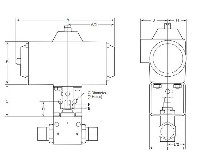 MPI™ MAB Series Pneumatic Actuators - Image 2